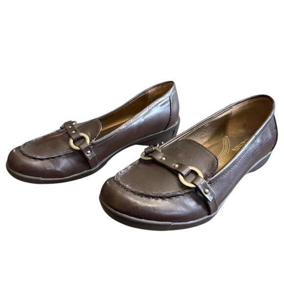 Kenneth Cole Reaction Brown Ace Of Spades Loafer Size 8 - Picture 1 of 8